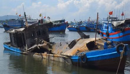 Ca Mau: No ghe cho gan 20.000 lit dau DO