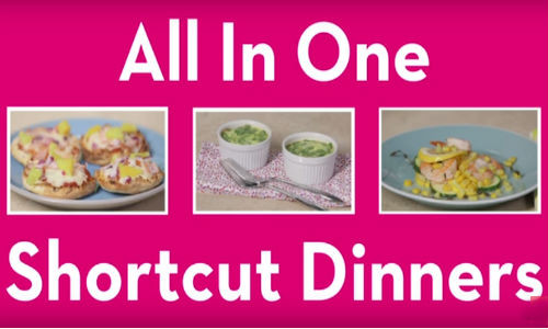 Ba món ăn bằng lò nướng cho bữa tối.