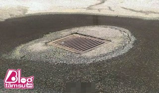 Nước sao có thể đọng nổi vào lỗ thoát này...