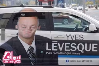 Một khuôn mặt ma quái vì lỗi thiết kế.