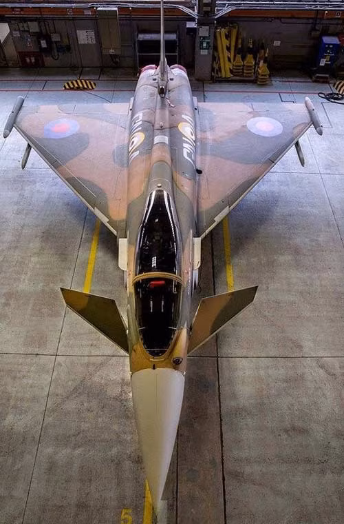 Đây là kiểu sơn ngụy trang camo khá phổ biến của chiến đấu cơ Anh trong CTTG 2 tàn khốc.