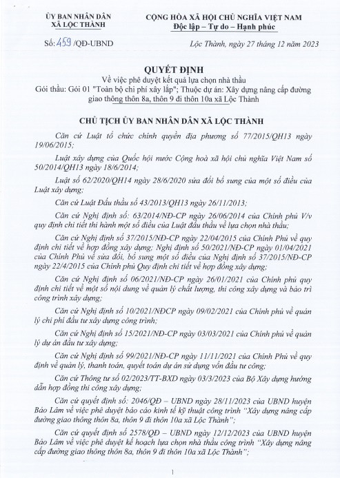 Tap doan Viet Anh 1 nam trung 32 goi thau tai Lam Dong