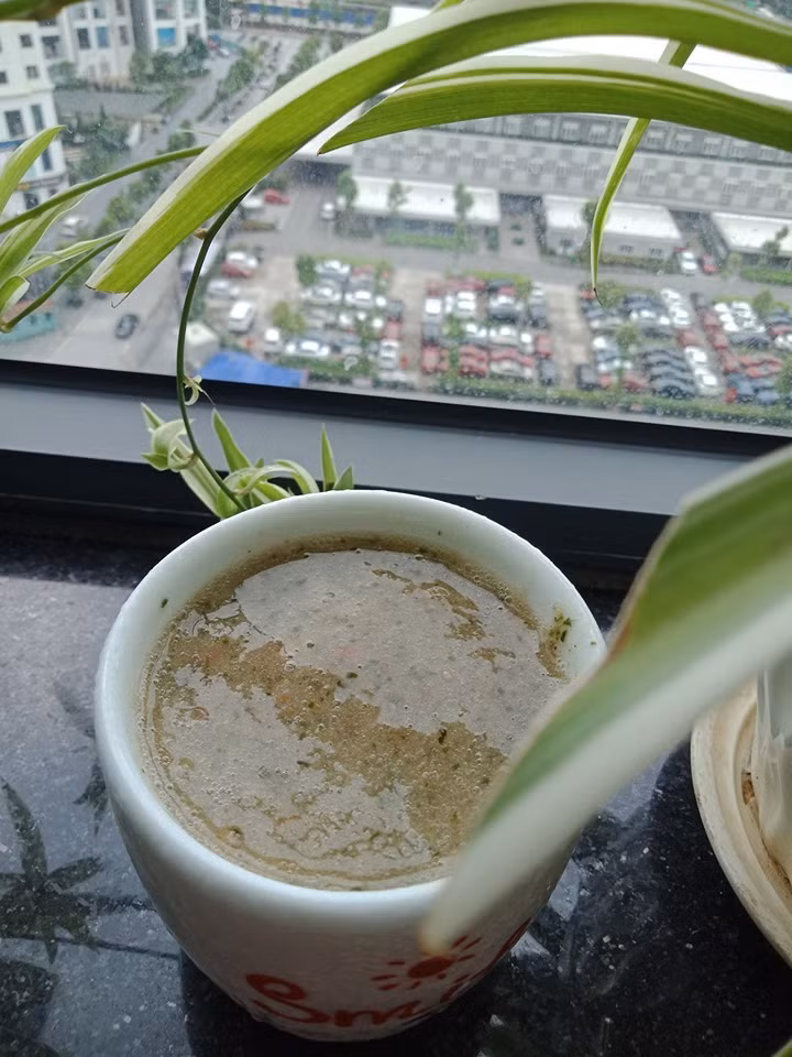 Sau detox 3 ngày Linh mới review. Chính là vì Linh cần nghe xem cơ thể khi ăn mặn lại sẽ thế nào. Ngày đầu tiên Linh ăn cháo thịt bữa sáng và trưa, bụng rất khó chịu, cơ thể nặng nề hơn, nên 6h tối ăn 1 hũ sữa chua và tối chỉ uống nước;