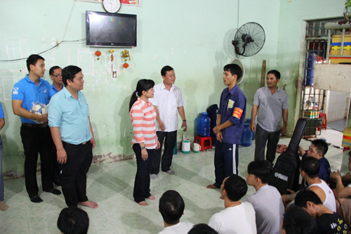 Đại diện các học viên đã bày tỏ lòng biết ơn, đồng thời cam kết sẽ tích cực lao động, học tập, chấp hành tốt nội quy tại Trung tâm.