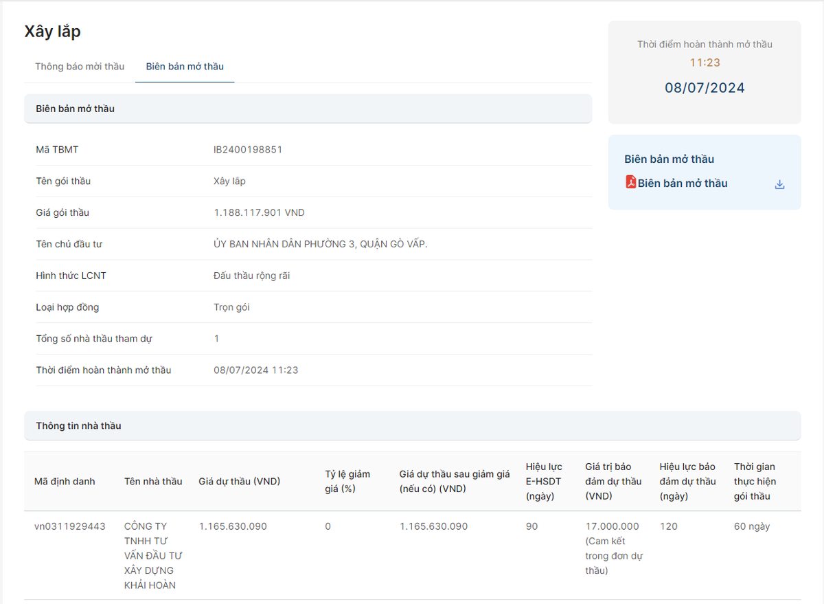 TP HCM: 3 gói thầu sửa chữa tại Gò Vấp có về tay Khải Hoàn? TP HCM: 3 goi thau sua chua tai Go Vap co ve tay Khai Hoan?