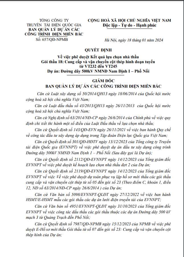Cty Việt Á - nhà thầu quen của Ban QLDA các công trình điện miền Bắc? Cty Viet A - nha thau quen cua Ban QLDA cac cong trinh dien mien Bac?