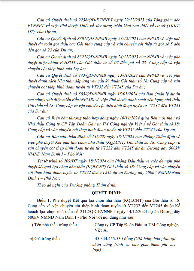Cty Việt Á - nhà thầu quen của Ban QLDA các công trình điện miền Bắc? - Hình 2 Cty Viet A - nha thau quen cua Ban QLDA cac cong trinh dien mien Bac?-Hinh-2
