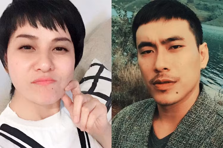 Cát Phượng đăng ảnh của mình và bạn trai Kiều Minh Tuấn đồng thời chú thích: “2 anh em, ai anh, ai em? 2 quả đầu này sẽ là 1 dự án lớn sắp tới nữa nha toàn xã hội”.