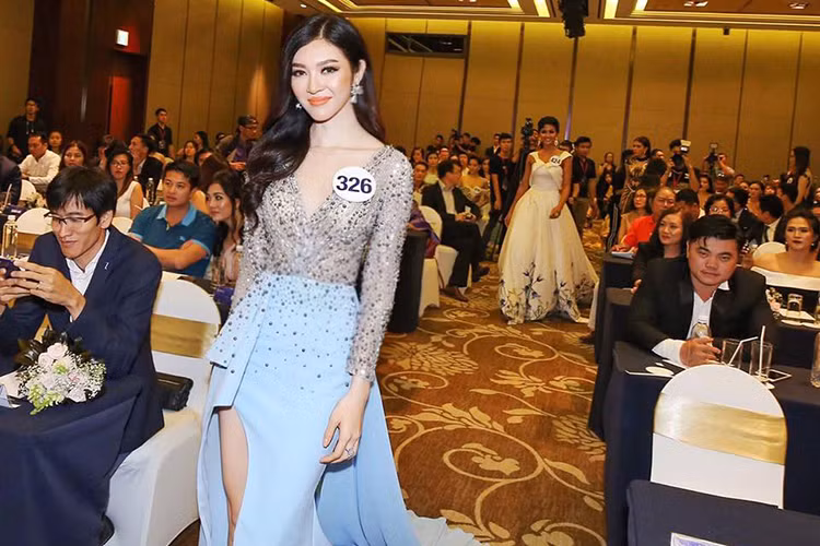 Thiên Hương tự tin vào nụ cười và ánh mắt sẽ là những nét đẹp đặc trưng giúp cô tạo nên điểm nhấn so với những người đẹp khác. Ảnh: FBNV