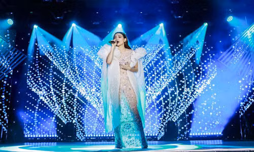 Khi biểu diễn trên sân khấu với hệ thống ánh sáng, Hồ Ngọc Hà để lộ rõ cơ thể gây phản cảm cho những khán giả ngồi phía dưới.