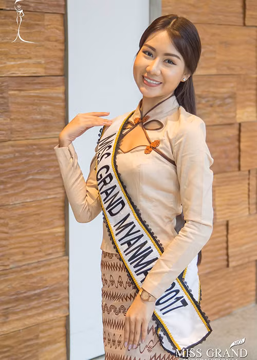 Aye Chan Moe đại diện cho nhan sắc Myanmar sau khi Shwe Eain Si bị tước danh hiệu chỉ cách đây ít ngày. Ảnh: BTC
