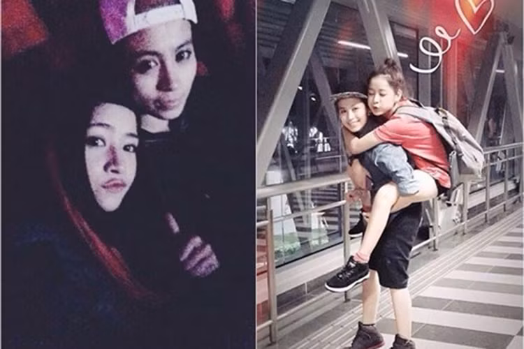 Năm 2010, Chi Pu và Cường Seven công khai chuyện tình cảm. Sau 3 năm gắn bó, cả hai đường ai nấy đi. Sau khi chia tay Cường Seven, Chi Pu bắt đầu dính như sam với cô nàng cá tính Gil Lê. Ảnh: Báo Phụ Nữ