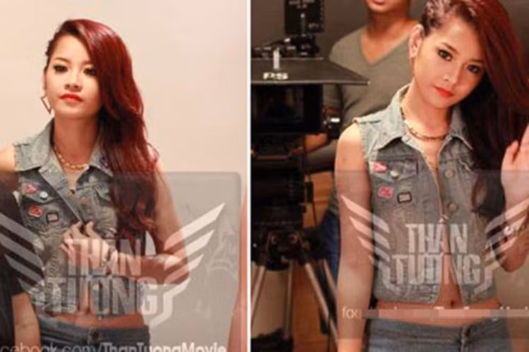 Trước scandal đầu tiên kể từ khi bước chân vào làng giải trí, Chi Pu lập tức lên tiếng phân trần. Cựu hot girl cho biết bức ảnh xuất phát trong buổi chụp ảnh cho poster phim “Thần tượng”. Một thành viên trong ê-kíp đã tự ý chụp và tung lên mạng. Ảnh: Infonet