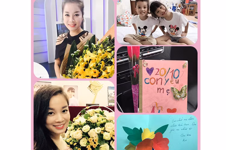 Minh Hương “Nhật ký Vàng Anh” khoe những món quà nhận được nhân ngày Phụ nữ Việt Nam 20/10.