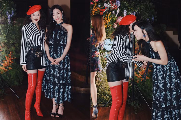 Chi Pu trò chuyện vui vẻ với Tiffany - cựu thành viên nhóm SNSD.