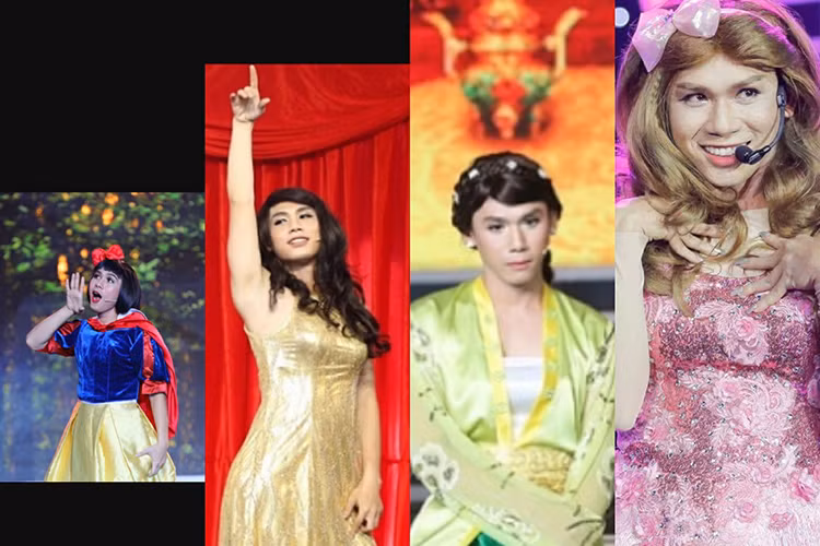 Ca sĩ Đại Nhân chia sẻ hình ảnh những lần anh giả gái.