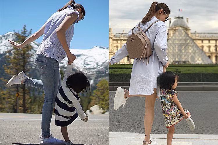 Nhóc tì nhà Marian Rivera và Dingdong Dantes được bố mẹ cho ăn mặc rất sành điệu ngay từ khi còn nhỏ.