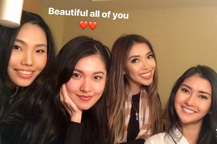 Đại diện Việt Nam nhanh chóng hòa nhập vào cuộc thi Hoa hậu Quốc tế 2017. Ảnh: FBNV