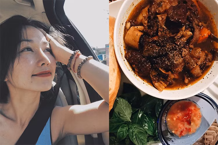 Kim Hiền cảm thấy ấm lòng khi gia đình yêu thích mỗi món ăn mà cô nấu.