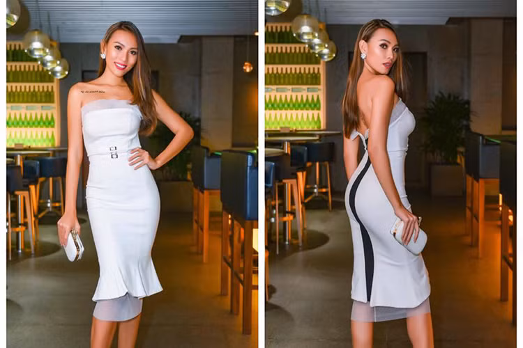 Diệu Huyền sinh năm 1989 tại Vũng Tàu. Cô từng đoạt Giải bạc Siêu mẫu Việt Nam 2012, giải nhì Siêu mẫu Quốc tế 2013. Ngoài làm người mẫu, Diệu Huyền còn đóng phim: "Thủy cơ", “White Valentine", "Những ngọn nến trong đêm"...Ảnh: FBNV