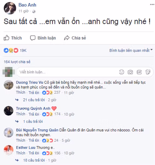 Sau chia tay Ho Quang Hieu, Bao Anh noi dieu nay khien fan muon khoc