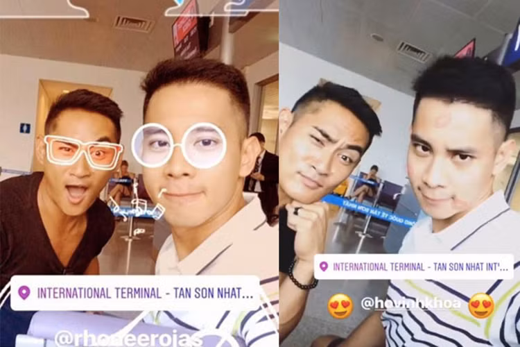 Tháng 8/2017, Hồ Vĩnh Khoa vướng nghi vấn hẹn hò đồng tính với Rhonee Rojas. Lúc đó, nam diễn viên phim “Hot boy nổi loạn” từ chối trả lời về mối quan hệ giữa anh và nam vương Thái Lan. Ảnh: Dân Việt