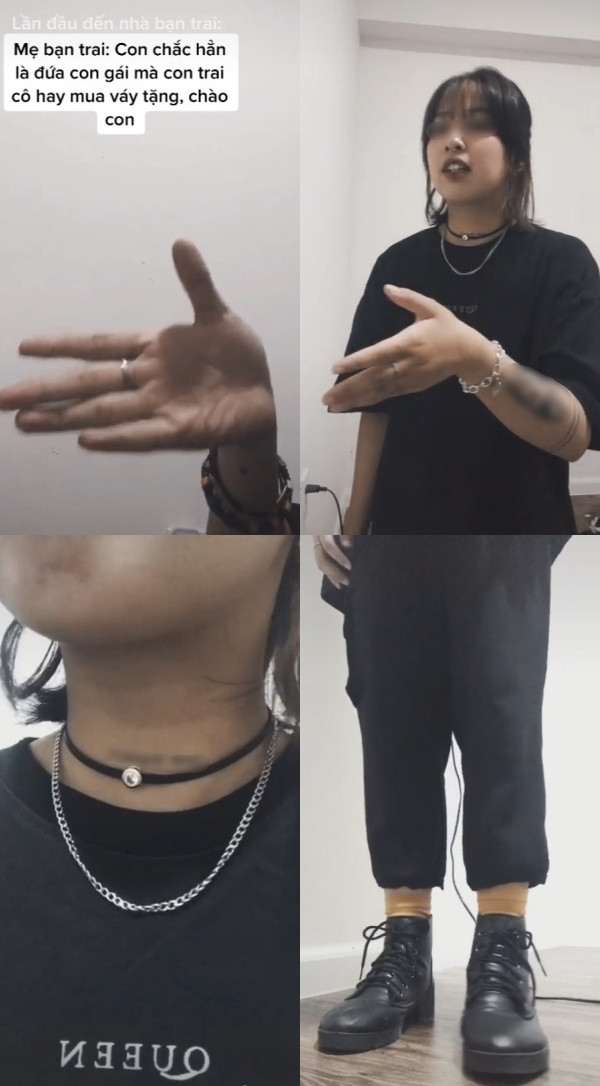 Vâng chính là cháu đấy hôm nay cháu đổi gu thôi.