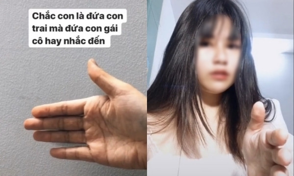 Nhìn cháu có giống đứa con trai đấy không bác? Ảnh chụp màn hình.