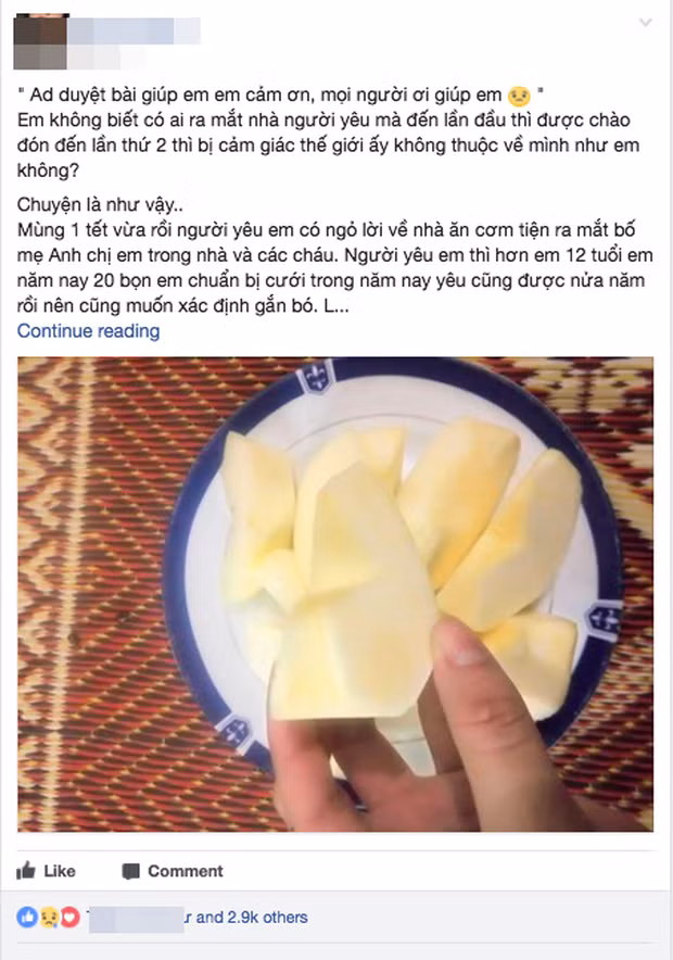 Câu chuyện bị nhà người yêu chê tơi tả vì không biết gọt táo của cô gái này cũng là một ví dụ. Do run tay mà gọt vỏ hơi sâu, cô gái liền bị em người yêu chê gọt miếng táo nhọn hoắt trước mặt mọi người.