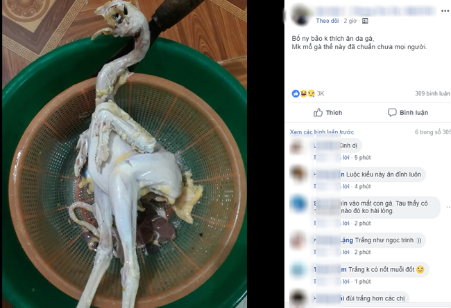 Không chỉ với các bạn nữ, lần đầu ra mắt nhà người yêu cũng được coi là thử thách khá căng thẳng đối với các nam nhân, nhất là trong chuyện bếp núc. Như câu chuyện của anh chàng này khi trổ tài làm gà đến mức trụi sạch da con gà ngay trong ngày đầu tiên về nhà bạn gái khiến dân tình được phen cười muốn xỉu.