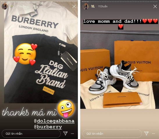 Rich kid 2k cho biết món quà đắt đỏ nhất được bố mẹ tặng là một chiếc túi Louis Vuitton có giá 64 triệu đồng.