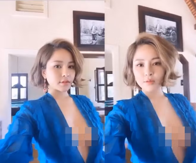 Yên ắng chưa được bao lâu, mới đây hot girl World Cup Trâm Anh lại gây chú ý với một clip ngắn ghi lại cảnh hậu trường và cô nàng diện chiếc đầm xanh có thiết kế táo bạo.