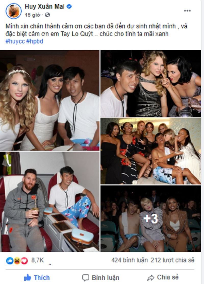 Đáng chú ý là những khách mời này vô cùng đặc biệt, bao gồm nhiều tên tuổi trong làng giải trí thế giới như Messi, Taylor Swift, Katy Perry…