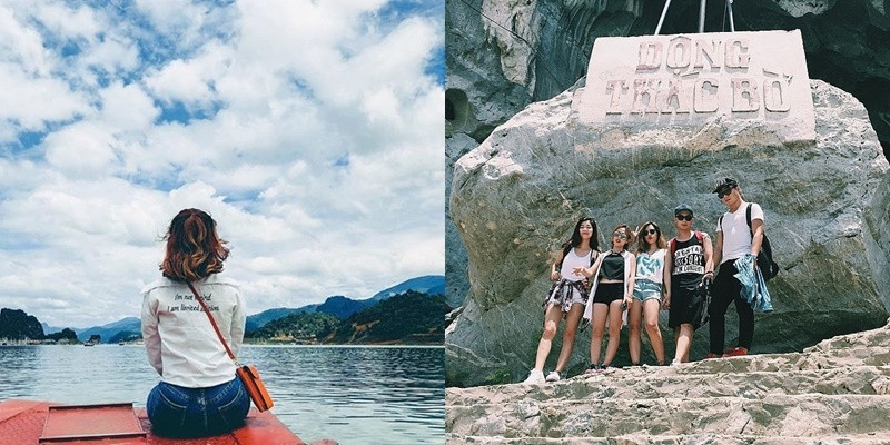 Đến Thung Nai, bạn không thể bỏ qua điều thú vị là ngồi thuyền dạo quanh ngắm nhìn phong cảnh kỳ vĩ của núi non, thả hồn vào khung cảnh tuyệt đẹp.