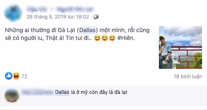 Có người còn gắn hẳn hashtag #Dallas trong các bài viết liên quan như tên một địa danh thay thế cho Đà Lạt.