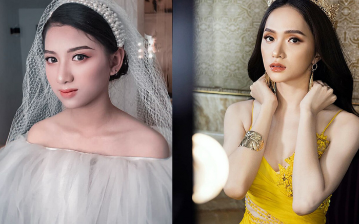 Ngoài những lời khen có cánh về giọng hát, nữ sinh Nghệ An còn gây ấn tượng và được nhiều người nhận xét sở hữu gương mặt hao hao Hoa hậu Hương Giang.