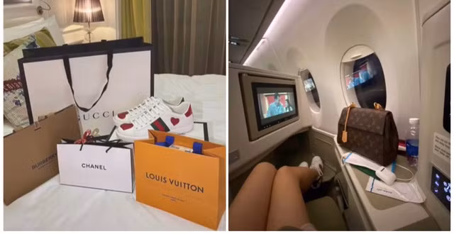 Giới rich kid trên Tik Tok còn tranh thủ khoe cả những chuyến du lịch xa xỉ trên khoang hạng thương gia hay du thuyền "chanh sả".