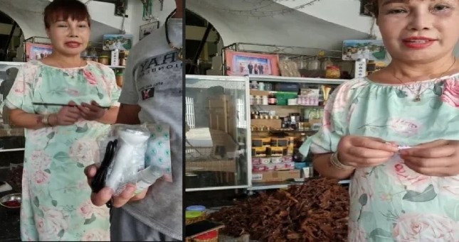 Ngay cả khi chụp ở góc nghiêng cũng dễ phát hiện ra khuyết điểm sau phẫu thuật của "cô dâu 62 tuổi" Thu Sao.