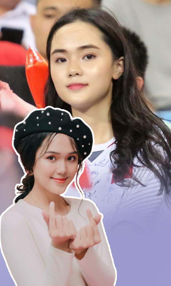 Quỳnh Anh chưa bao giờ bỏ lỡ trận đấu nào của Duy Mạnh (Ảnh:Zing)