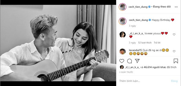 Đây là lần đầu tiên kể từ khi nổi tiếng, chàng thủ môn quốc dân chia sẻ về bạn gái với người hâm mộ.