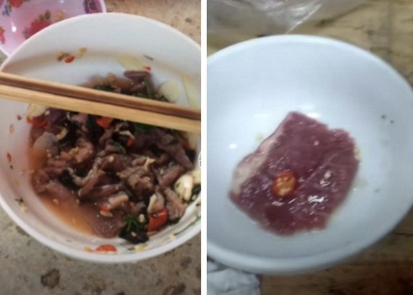 Những video về ăn thịt sống đang xuất hiện dày đặc trên Tik Tok .