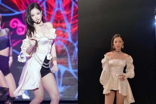 Đây không phải lần đầu tiên "công chúa" showbiz vướng phải chỉ trích trước nghi vấn đạo nhái phong cách. Chủ nhân bản hit "Anh nhà ở đâu thế" từng bị fan của Jennie bình luận gay gắt khi cô nàng diện đồ cùng make up, làm tóc ná ná thần tượng của mình.