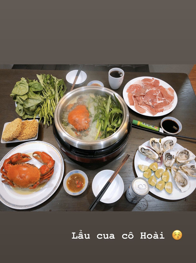 Những mâm cơm rất ngon mắt của Thu Hoài