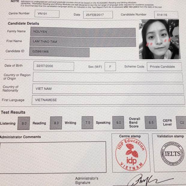 Năm 2017, cô nàng xuất hiện với vai trò khách mời trong chương trình 8 IELTS (IELTS FACE-OFF) trên kênh VTV7, hot girl một lần nữa gây ấn tượng mạnh bởi màn nói tiếng Anh trôi chảy trên sóng truyền hình.