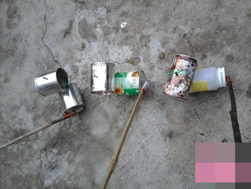 Chỉ từ những vật dụng thường thấy hàng ngày đã có thể chế ra được chiếc đèn rước trong đêm trung thu.