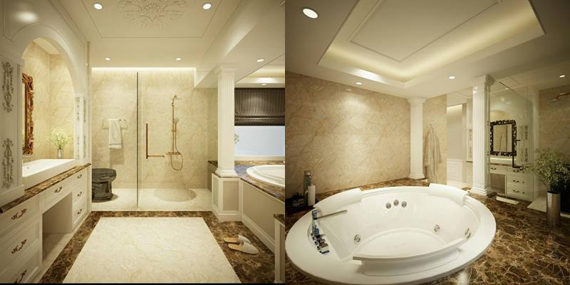 Không chỉ thế, toàn bộ nội thất trong nhà điều toát ra vẻ xa hoa và sang trọng.