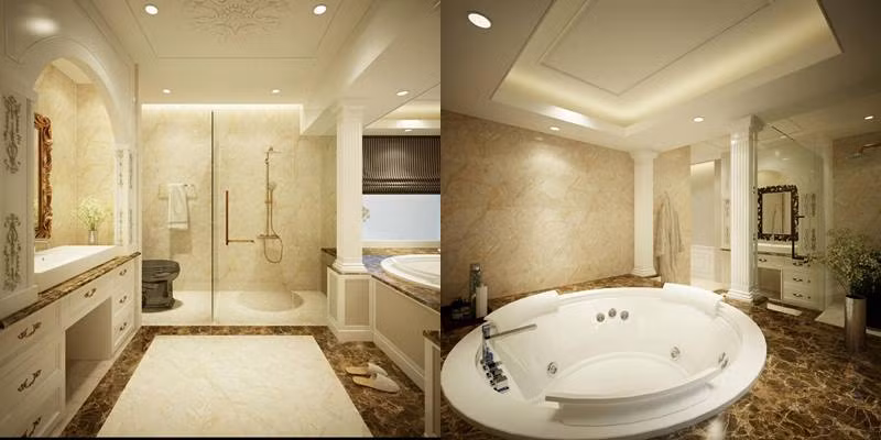 Không chỉ thế, toàn bộ nội thất trong nhà điều toát ra vẻ xa hoa và sang trọng.