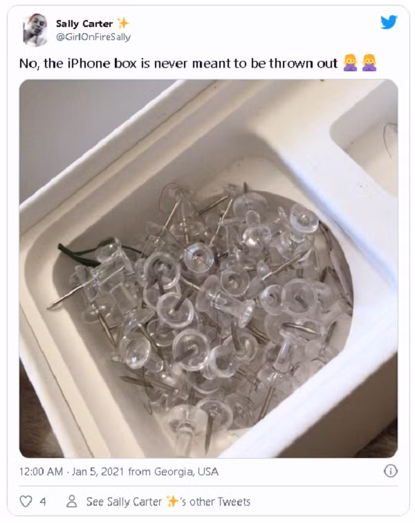 Hay một chiếc hộp đựng linh kiện rất hữu ích.