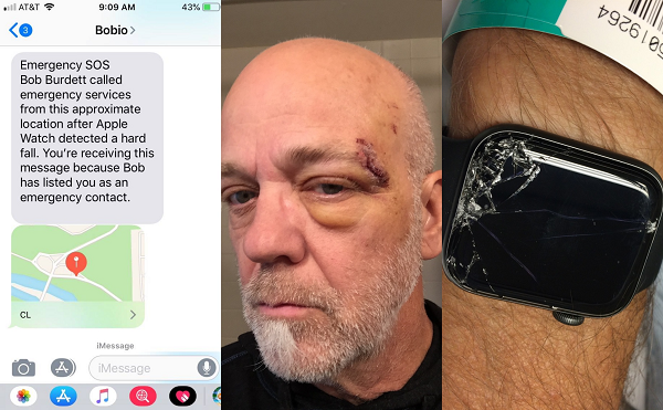 Trường hợp một ông bố ngã xe đạp rất nặng, đồng thời Apple Watch báo hiện cho người con trai để xác định được vị trí bố mình gặp nạn và cấp cứu kịp thời. Với một tính năng nhỏ nhưng chúng ta không thể phủ nhận sự tiên tiến của công nghệ và giúp ích rất nhiều trên Apple Watch.