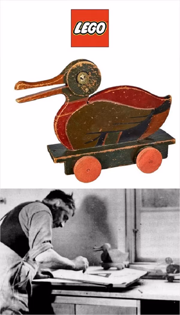 LEGO là thương hiệu đồ chơi nổi tiếng với những viên gạch lồng vào nhau bằng nhựa được thành lập bởi một người thợ mộc - Ole Kirk Christiansen. Vật lộn để tìm đủ gỗ để đóng đồ nội thất trong thời kỳ suy thoái của Đan Mạch những năm 1930, Ole Kirk Kristiansen bắt đầu biến phế liệu gỗ thành đồ chơi trẻ em.
